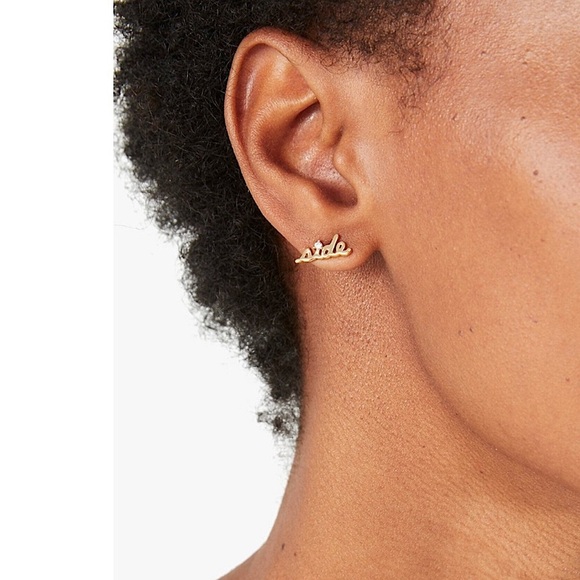 KATE SPADE • Say Yes Side Kick Earrings - Picture 2 of 6